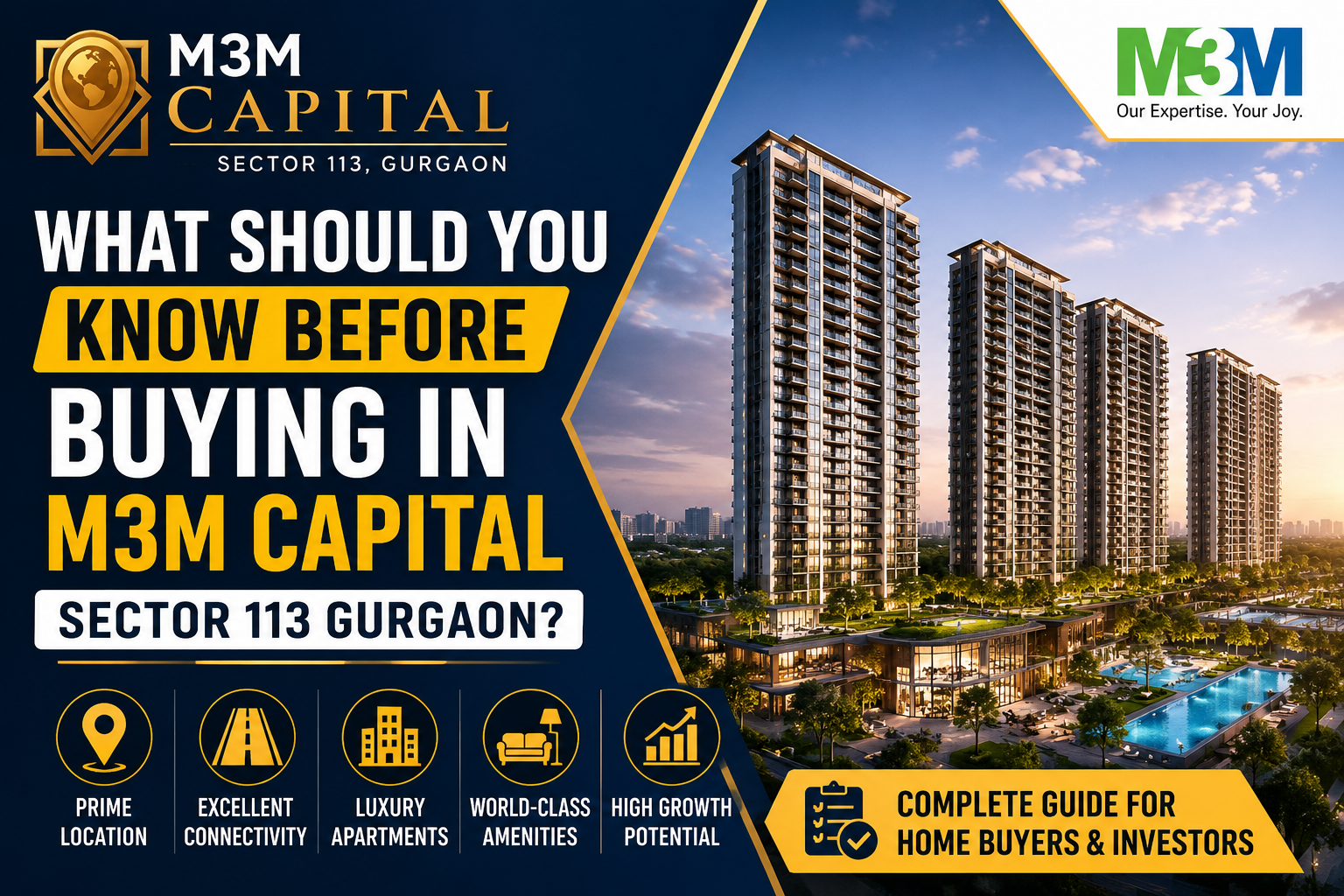 What Should You Know Before Buying In M3m Capital Sector 113 Gurgaon?
