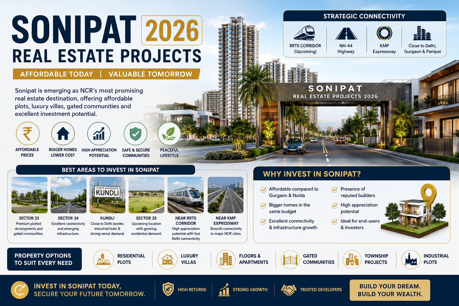 Sonipat Real Estate 2026: Top Investment Projects